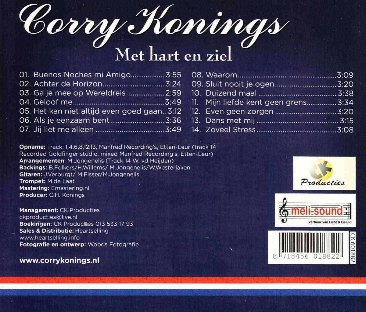 Corry Konings Met Hart En Ziel : Back